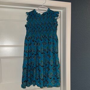 Blue Floral Little Girl’s Dress